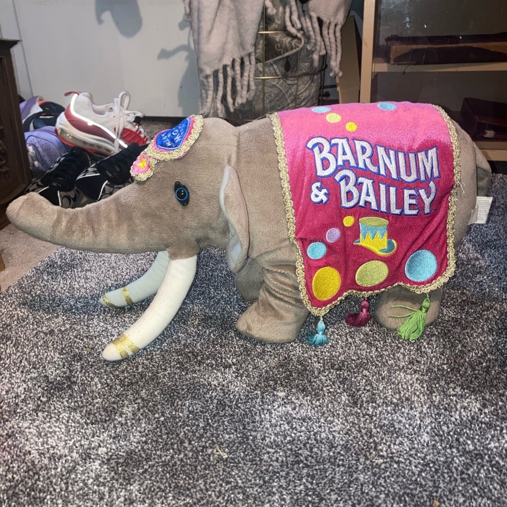 Barnum and Bailey Circus Elephant Plush Stuffed Animal